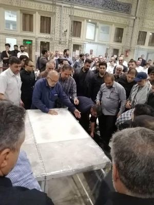 وداع با شهید سماواتی در مسجد ارک 